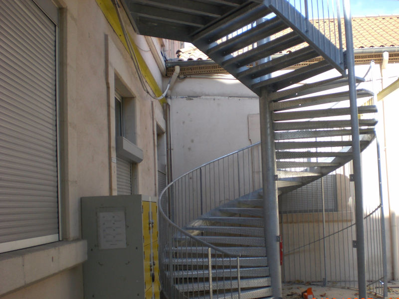 escalier et terrasse